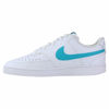 Picture of Nike Women's Court Vision Low Sneaker, White/Oracle Aqua-White, 8.5 Regular US - Size: 8.5