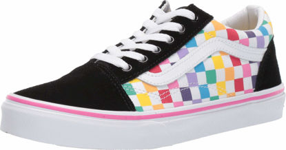 Picture of Vans Kids Old Skool (5, Rainbow/True White, Numeric_5) - Size: 5 Little Kid