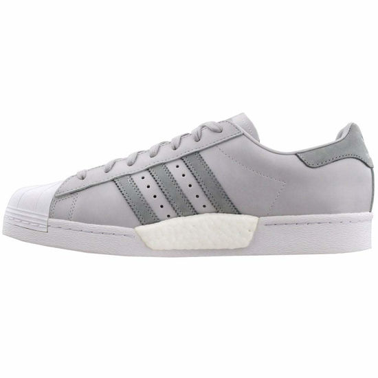 Picture of adidas Mens Superstar Athletic & Sneakers Grey - Size: 8