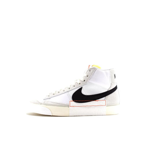 Picture of Nike Blazer Mid Pro Club Men's Shoes Size-10 White/Black-light Bone - Size: 10