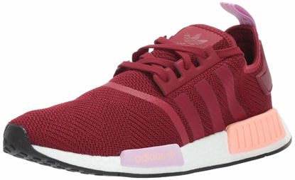 Picture of adidas Originals womens Nmd_r1 road running shoes, Burgundy/Burgundy/Clear Orange, 10.5 US - Size: 10.5