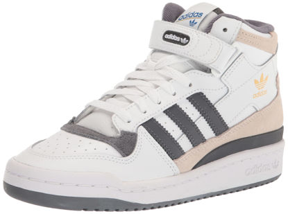 Picture of adidas Originals Men's Forum Mid Sneaker, White/Grey/Gold Metallic, 11 - Size: 11