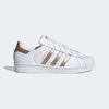 Picture of adidas womens Superstar fashion sneakers, Cloud White Copper Metallic Core Bla, 10.5 US - Size: 10.5