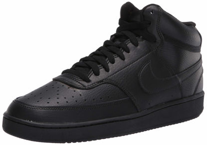 Picture of Nike Men's Court Vision Mid Sneaker, Black/Black-Black, 6 Regular US - Size: 6 Regular US