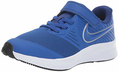 Picture of Nike Boy's Star Runner 2 (PSV) Sneaker, Game Royal/Metallic Silver, 13C Child US Little Kid - Size: 13C Child US Little Kid