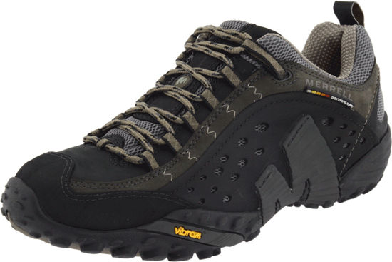 Picture of Merrell Men's Low Rise Hiking Shoes, Black Smooth Black, 46 1/2 - Size: 12