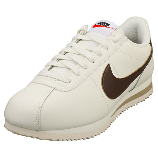 Picture of NIKE Cortez Womens Casual Trainers, Sail, 3 UK - Size: 5.5