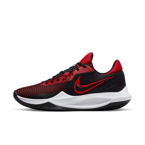 Picture of NIKE Precision 6 Mens Basketball Shoes DD9535-002 (Black/University RED-Gym RED), Size 14 - Size: 14