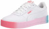 Picture of PUMA Women's Carina Sneaker, White White-Sun Kissed Coral, 11 - Size: 11