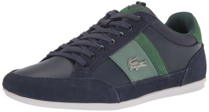 Picture of Lacoste Men's Chaymon Sneaker, Navy/Green, 9.5 - Size: 9.5