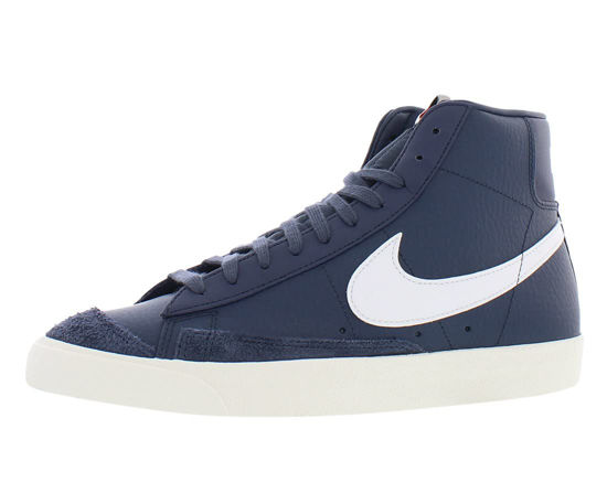 Picture of NIKE Unisex Blazer Mid '77 Shoes, Thunder Blue White, 10.5 US Men - Size: 10.5