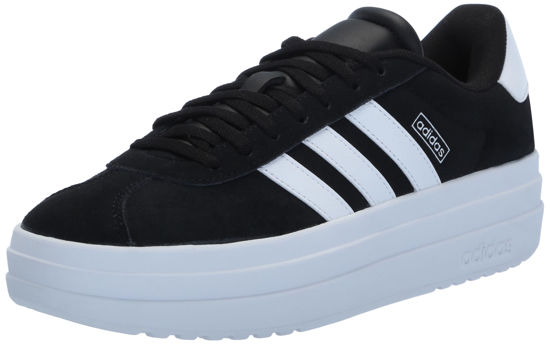 Picture of adidas VL Court Bold Sneaker, Black/White/White, 4 US Unisex Big Kid - Size: 4 Big Kid