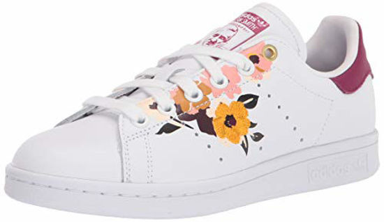 Picture of adidas Originals Women's Stan Smith Sneaker, White/Power Berry, 5.5 M US - Size: 5.5