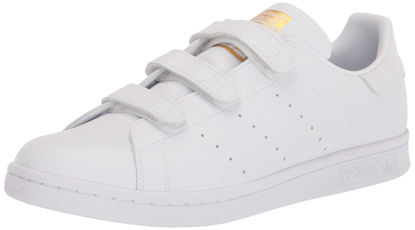 Picture of adidas Originals Men's Stan Smith Sneaker, White/White/Gold Metallic, 13 - Size: 13