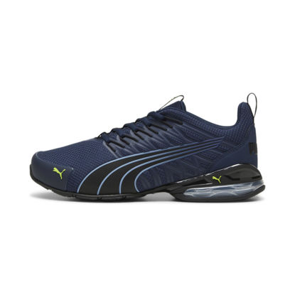 Picture of PUMA Mens Voltaic Evo Cross Trainer, Club Navy-PUMA Mens Black-Electric Lime, 10 - Size: 10