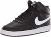 Picture of Nike Women's Court Vision Mid Sneaker, Black/White, 10 - Size: 10