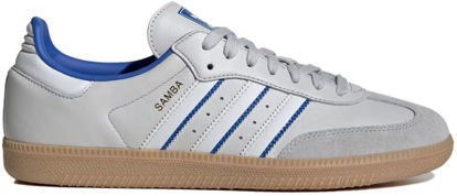 Picture of Adidas Samba OG Men's Sneaker (Grey Royal Blue, 7.5) - Size: 7.5