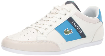 Picture of Lacoste Men's Chaymon Sneaker, White/Blue, 8.5 - Size: 8.5