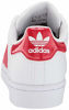 Picture of adidas Originals Women's Superstar Sneaker, White/Scarlet/White, 8 - Size: 8