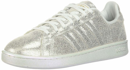 Picture of adidas women's Grand Court Sneaker, White/White/Dove Grey, 8 US - Size: 8