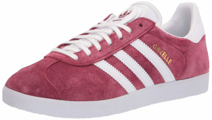 Picture of adidas Originals mens Gazelle Shoes Collegiate Burgundy/White/Gold Metallic 7 - Size: 7