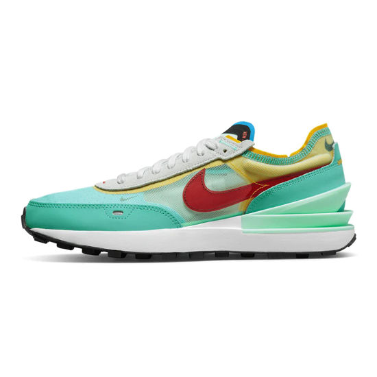 Picture of Nike Waffle One Mens Running Trainers Da7995 Sneakers Shoes (Mint Foam/University Red, us_Footwear_Size_System, Adult, Men, Numeric, Medium, Numeric_10) - Size: 10