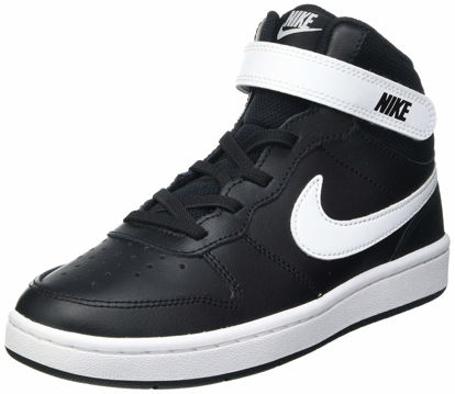 Picture of Nike Court Borough Mid 2 (Little Kid) Black/White - Size: 13 Little Kid