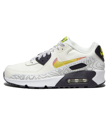 Picture of Nike Air Max 90 LTR SE (Big Kid) Sail/Multicolor/Gridiron/Bright Cactus 5 Big Kid M - Size: 5 Big Kid