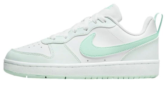 Picture of Nike Court Borough Low Recraft Kids, Mint Foam/White/Green - Size: 4.5 Big Kid