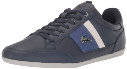 Picture of Lacoste Men's Chaymon Sneaker, NVY/Wht, 9 - Size: 9