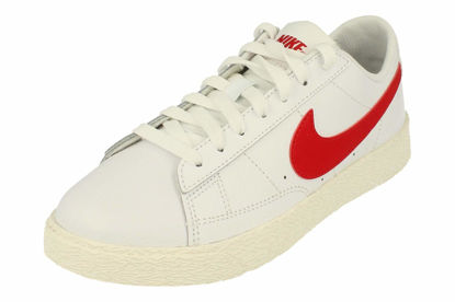 Picture of Nike Blazer Low GS Trainers CZ7106 Sneakers Shoes (UK 5 US 5.5Y EU 38, White University red sail 100) - Size: 5.5