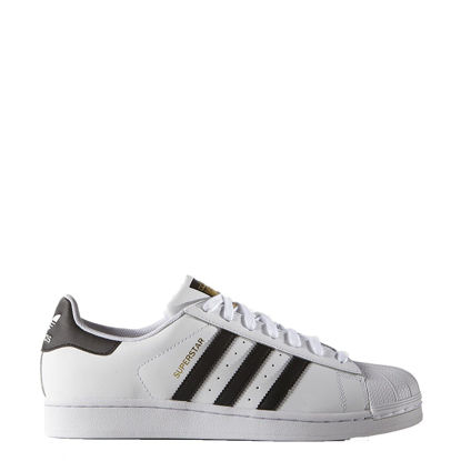 Picture of adidas Originals mens Super Star Sneaker, White/Black/Gold Metallic, 9 US - Size: 9