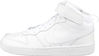 Picture of Nike Boy's Court Borough Mid 2 (Little Kid) White/White/White 13.5 Little Kid M - Size: 13.5 Little Kid