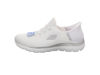 Picture of SKECHERS Women's Hands Free Slip-Ins Summits Girls Night Sneaker, White Silver, 8 - Size: 8