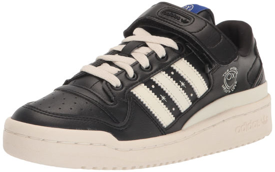 Picture of adidas Originals Forum Low Skate Shoe, Black/Cream White/Black, 2 US Unisex Little Kid - Size: 2 Little Kid