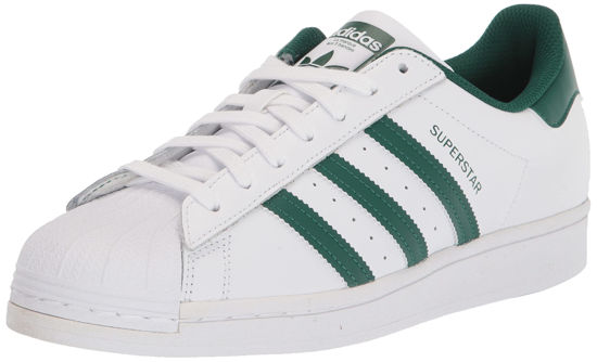 Picture of adidas Originals Men's Superstar Sneaker, White/Collegiate Green/White, 8.5 - Size: 8.5