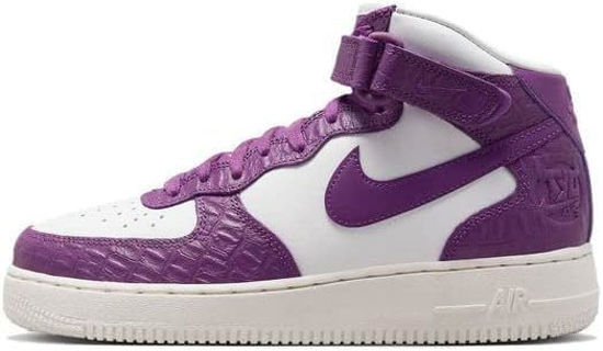 Picture of NIKE Women's Air Force 1 Mid 07 Trainers, Purple, 6.5 UK - Size: 9