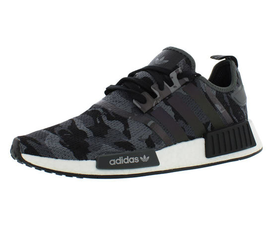 Picture of adidas Mens NMD R1 GV8797 Camo Black Grey - Size 10 - Size: 10