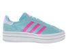 Picture of adidas OG Gazelle Women ID7026 (Flash Aqua/Lucid Pink/F), Size 7.5 - Size: 7.5