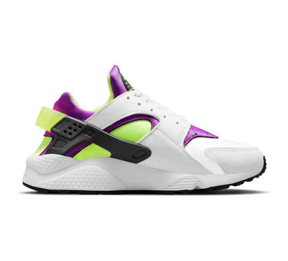 Picture of Nike Women's Air Huarache Shoes Running, White Yellow Fluo Magenta, 6.5 AU - Size: 7