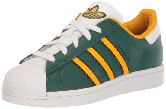 Picture of adidas Originals mens Superstar Collegiate Green/Crew Yellow/White 12 - Size: 12