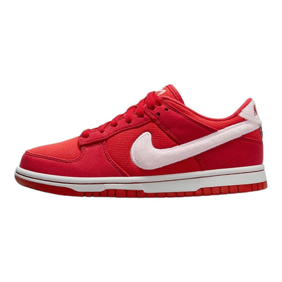 Picture of Nike Dunk Low Grade School Fire Red/Pink Foam-Light Crimson FZ3548-612 5.5Y - Size: 5.5 Big Kid