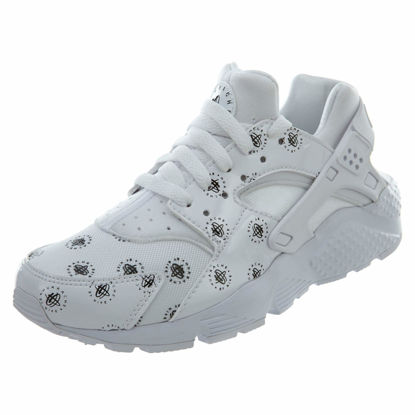 Picture of Nike Huarache Run Gs, Boys Low Trainers (5) White/Black - Size: 5