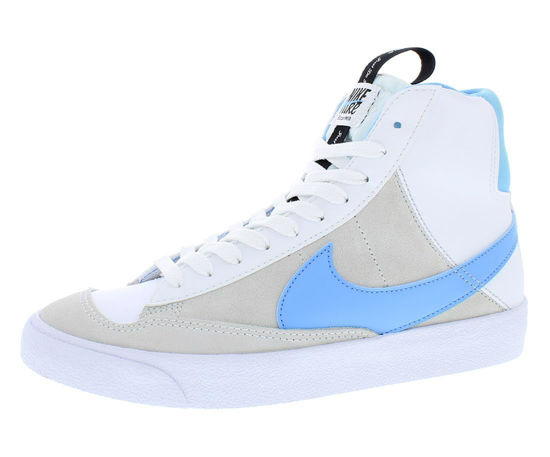 Picture of Nike Blazer 77 SE D GS White/University Blue-Black Size 7 - Size: 7 Big Kid