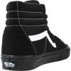 Picture of Vans Unisex-Adult Suede/Canvas Sk8-Hi Shoes (Black/Black/True White, 6.5 Women/5 Men) - Size: 6.5 Women/5 Men