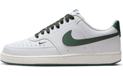 Picture of Nike Court Vision Low Next Nature Women's Shoes (FV9952-101, White/Stadium Green/Sail/Vintage Green) Size 5.5 - Size: 5.5