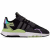 Picture of adidas Nite Jogger Mens Shoes Size 8.5, Color: Black/Black/Mint - Size: 8.5