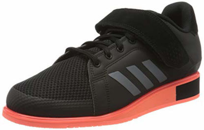 Picture of adidas Men's Power Perfect III. Sneaker, Core Black Night Met Signal Coral, 6.5 UK - Size: 7