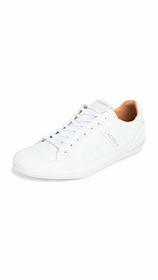 Picture of Lacoste mens Chaymon 0320 3 Cma Sneaker, White/Tan, 11 US - Size: 11