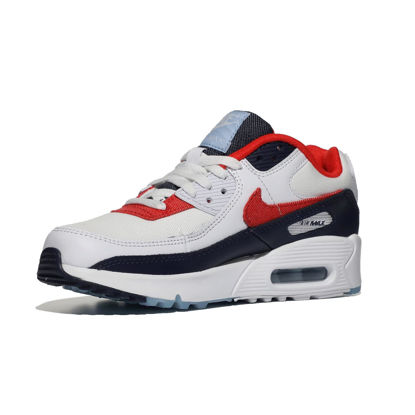 Picture of Nike Boy's Air Max 90 (Big Kid) White/Chile Red/Midnight Navy 5.5 Big Kid M - Size: 5.5 Big Kid